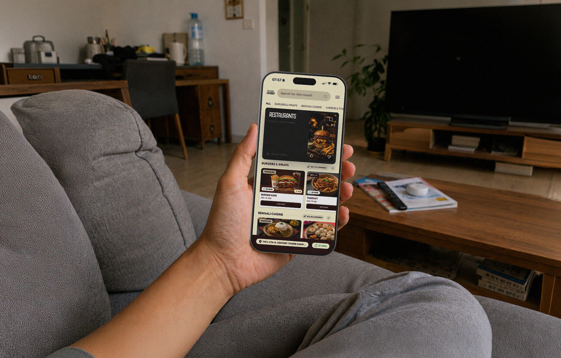 DeliveryHobe digital platform interface and design system showcase